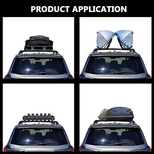 RAA ROKIOTOEX Coyote Roof Rack Crossbars Fit for 2019-2024 Lexu-s UX Flush Side Rails, Lockable Cross Bars for Rooftop Cargo Box Luggage, Ski Board, Bike Carrier – Black KT20
