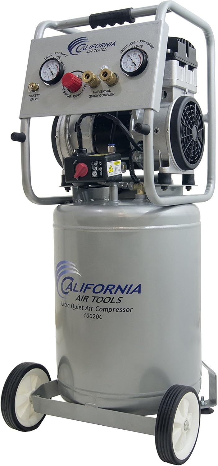California Air Tools 10020C Ultra Quiet Oil-Free and Powerful Air Compressor, 2 HP