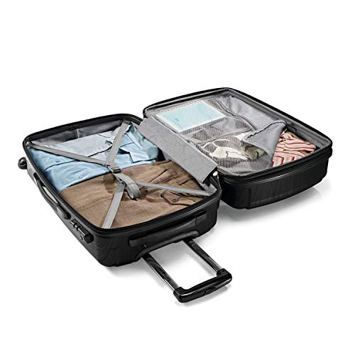Samsonite Winfield 2 Hardside Expandable Luggage with Spinner Wheels, Brushed Anthracite, Checked-Large 28-Inch