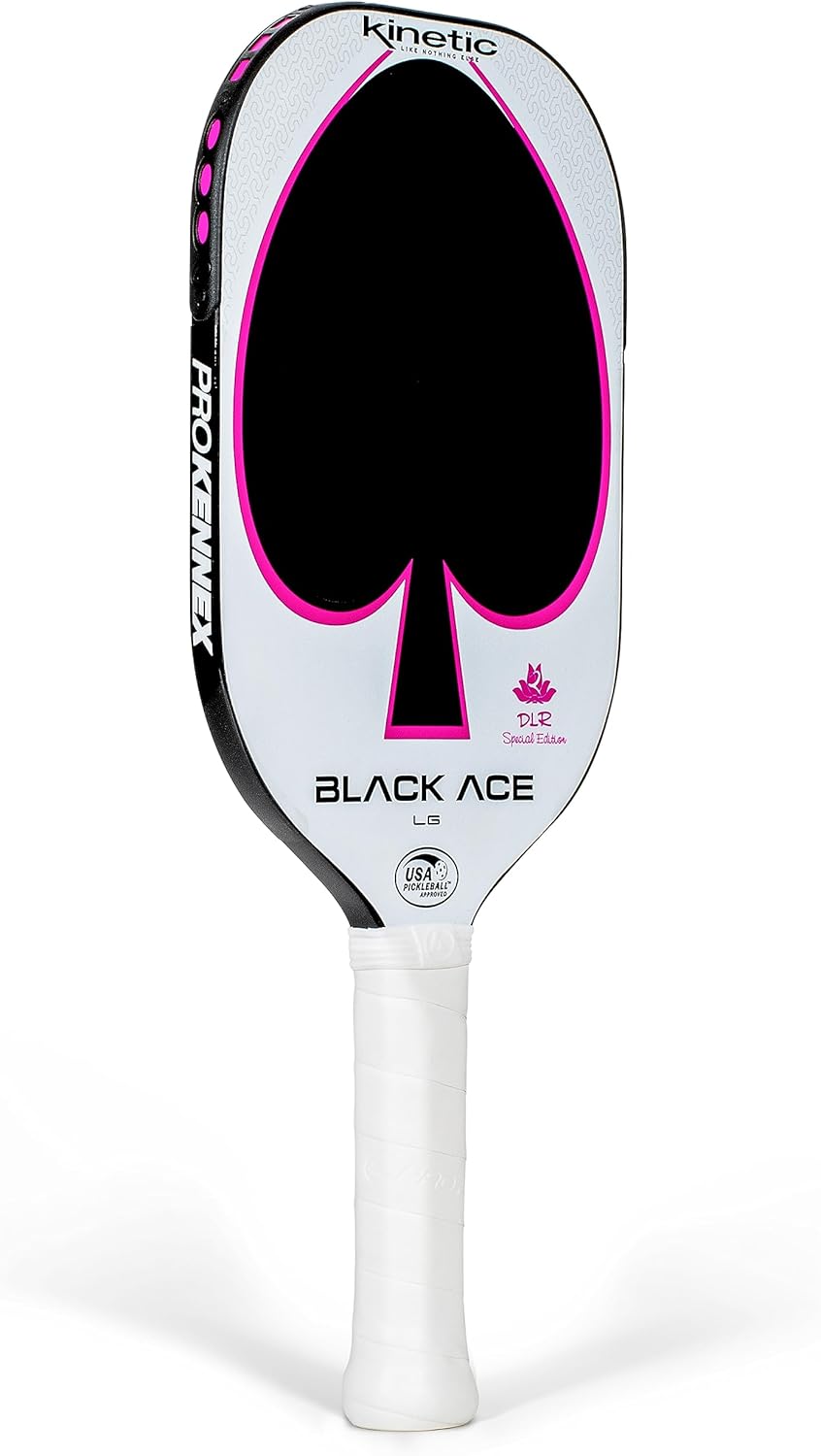 PROKENNEX Black Ace LG - Pickleball Paddle with Toray 700 Carbon Fiber Face - Comfort Pro Grip - USAPA Approved