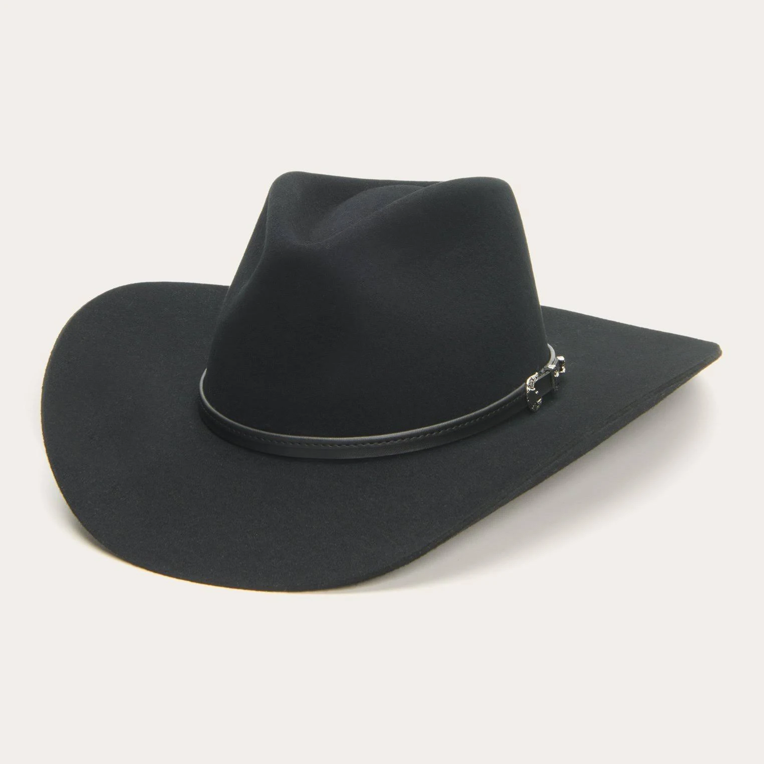 Stetson Black Seneca 4X Buffalo Fur Hat