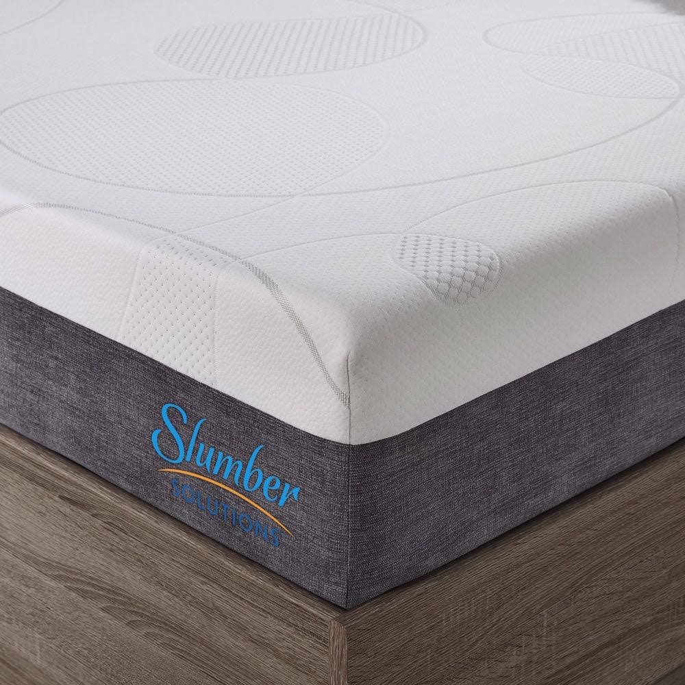 Slumber Solutions Choose Your Comfort Memory Foam Mattress, White, Twin