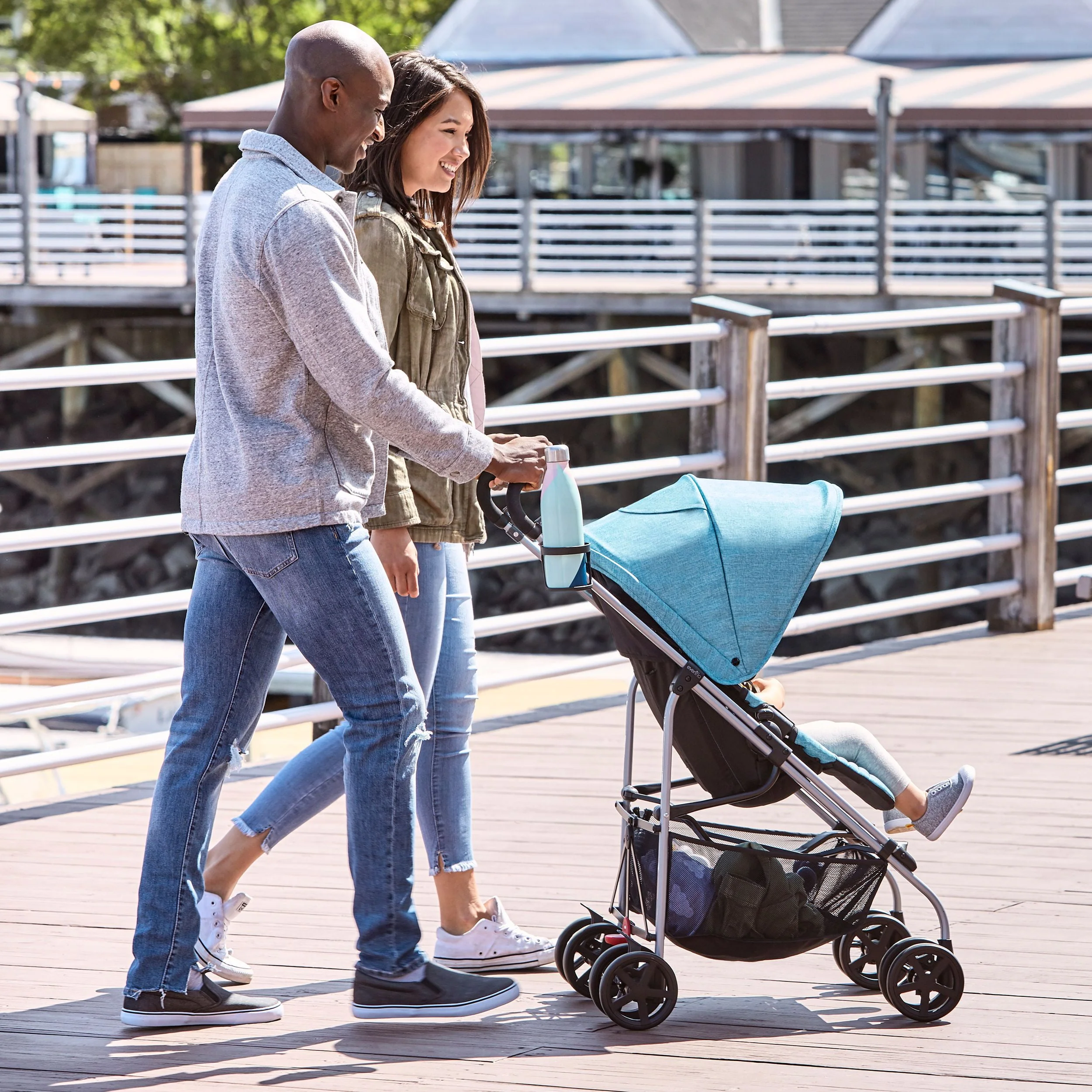 Evenflo Reversi Lightweight Reversible Stroller (Altair Black), Unisex
