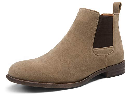 Jousen Men's Chelsea Boots Lightweight Casual Chukka Ankle Boots Classic Elastic Dress Boots For Men