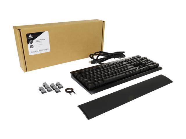 Corsair Gaming K70 Rapidfire Mechanical Keyboard, Backlit Red LED, CH