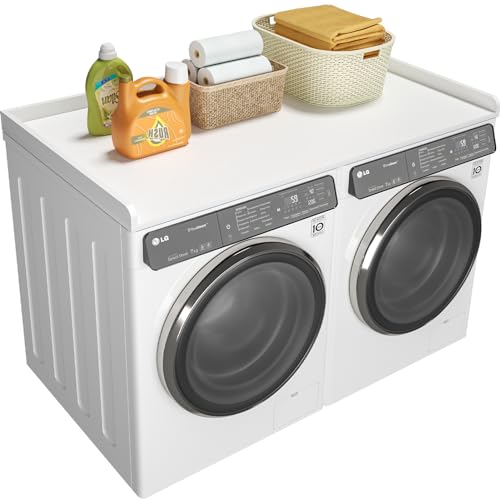 Ulif Over Washer and Dryer Countertop, Melamine Frosted Surface for Laundry Room Storage and Organization, 27.5" W x 54" L x 2.6" H