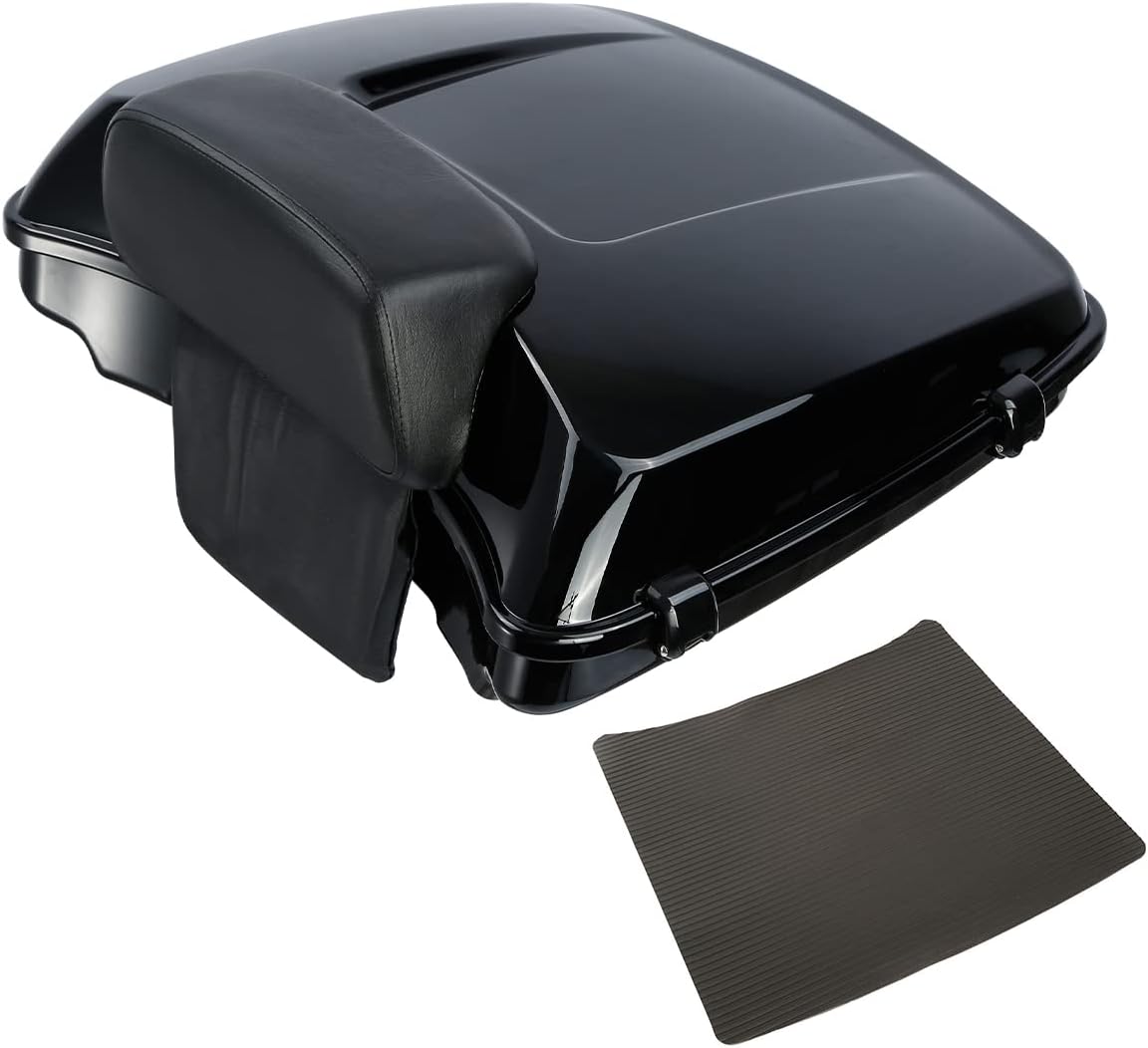 TCT-MT Razor Tour Pak Pack Trunk &Backrest Pad Fit For Harley 2014-2020 Electra Glide FLHT, Road King FLHR, Street Glide FLHX Special FLHXS, CVO Limited FLHTKSE; Road Glide FLTRX 2015-2020 Vivid Black