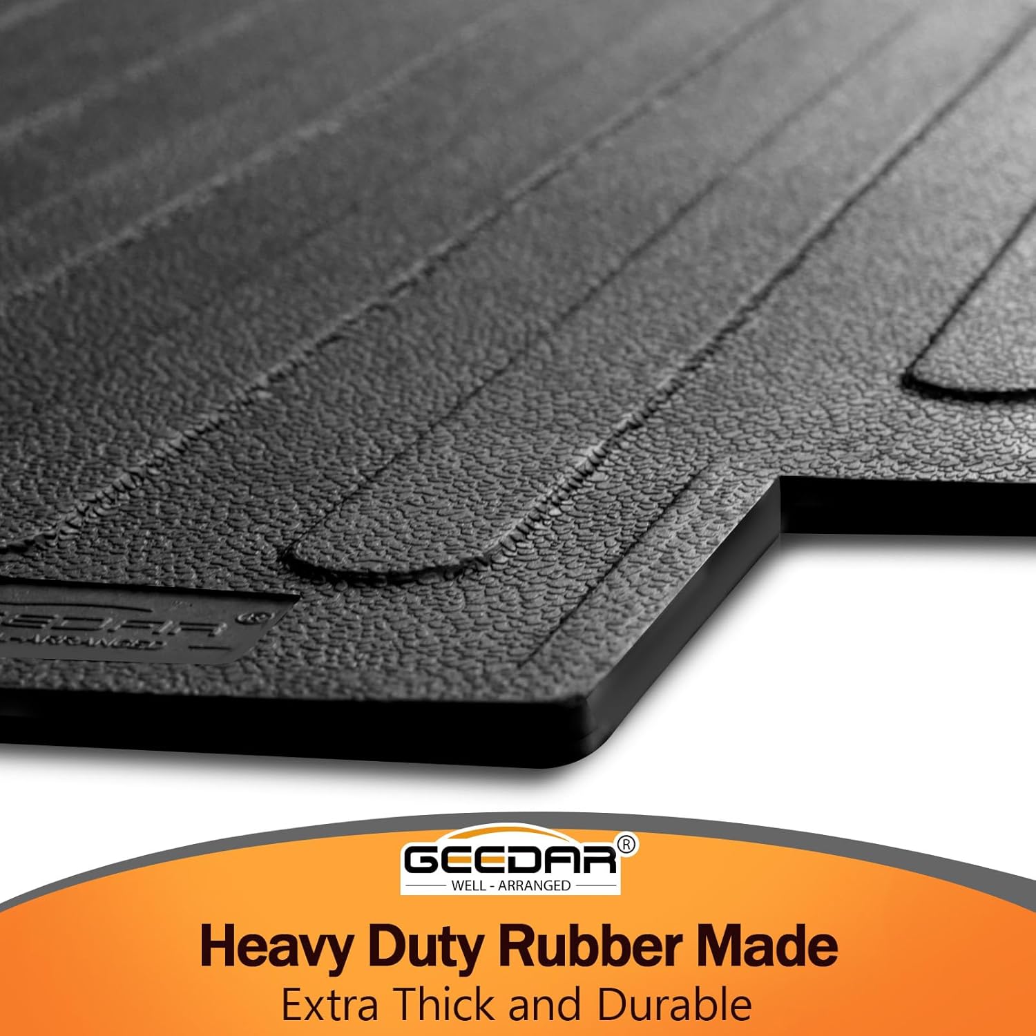 Heavy Duty Rubber Bed Mat for 2015-2024 Ford F-150 5.5 Ft CrewCab Bed Liner, Ford F-150 5.5 Ft Bed Mat, Ford F150 Accessories, Black