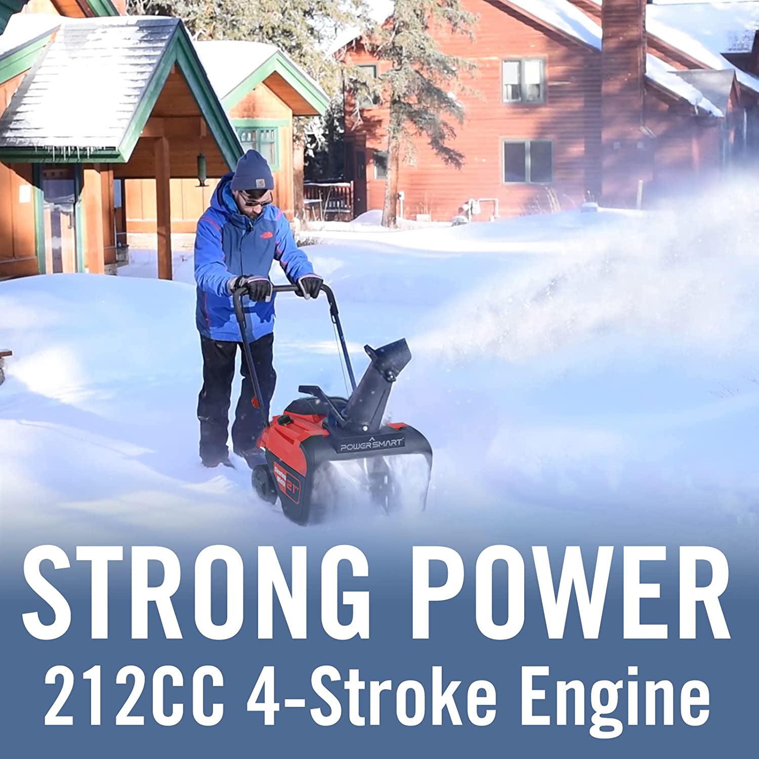 21” 212cc Single Stage Gas Snow Blower PSS1210M