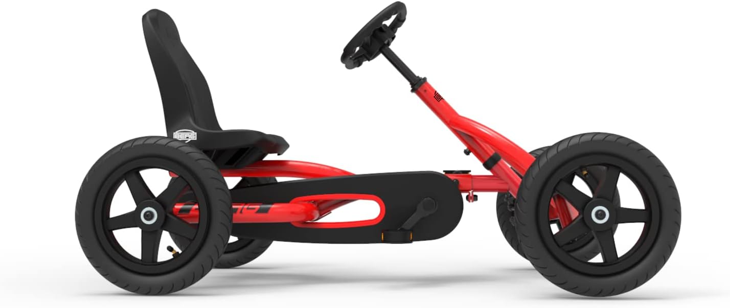 Berg Pedal Kart Buddy Redster | Pedal Go Kart, Ride On Toys for Boys and Girls, Go Kart, Outdoor Games and Outdoor Toys, Adaptable to Body Length, Pedal Cart, Go Cart for Ages 3-8 Years