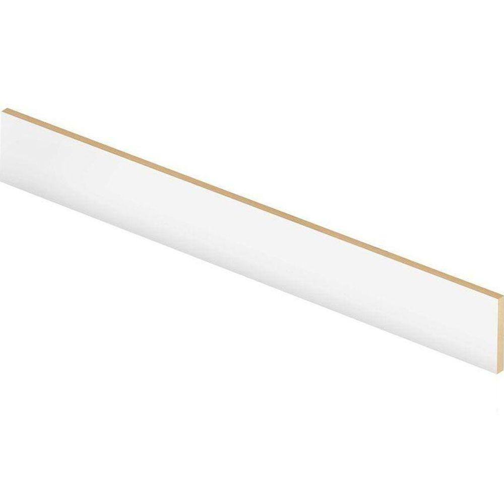 Cap A Tread White 94 in. Length x 1/2 in. Thick x 7-3/8 in. Width Laminate Riser to Be used with , Light