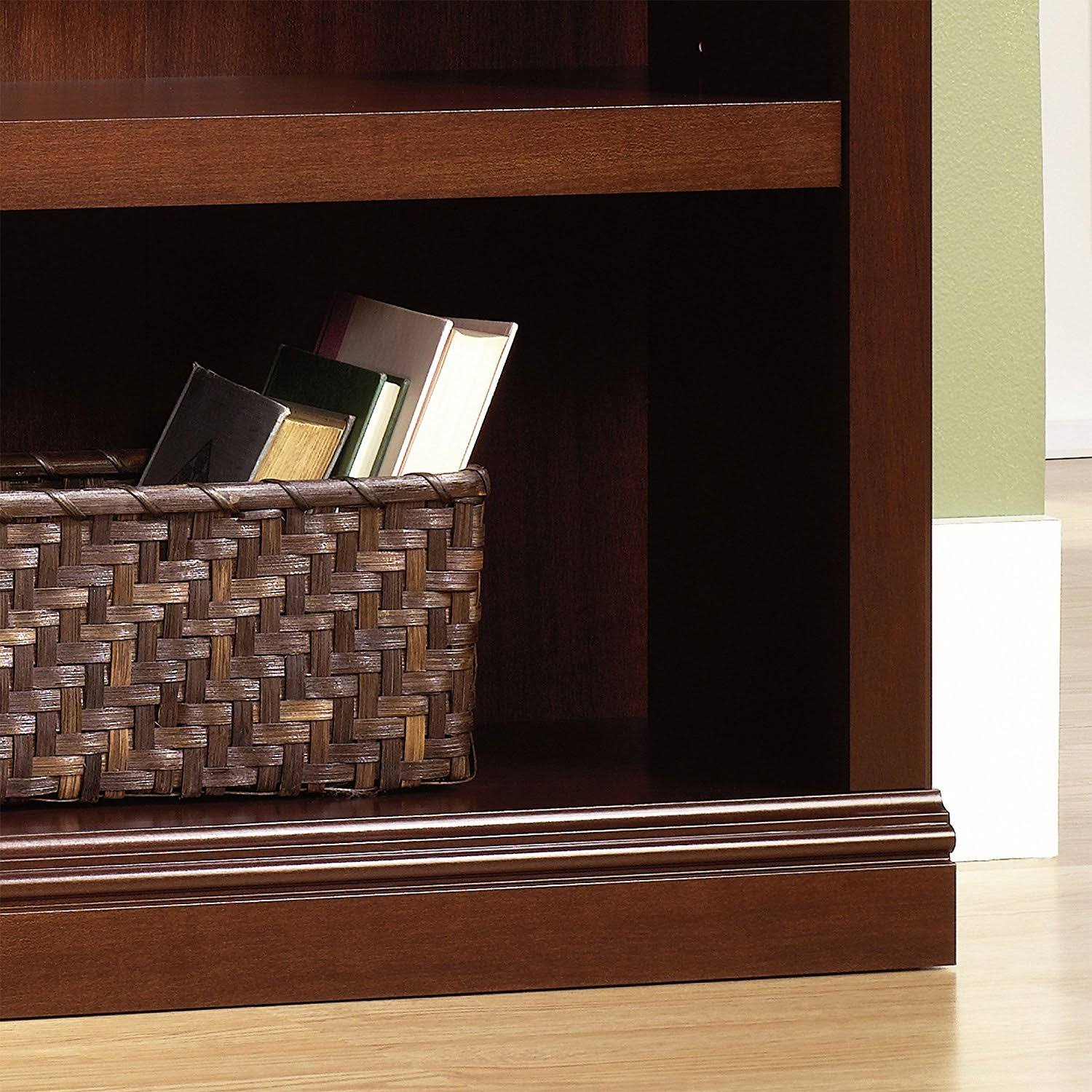 Sauder 3-Shelf Bookcase, Select Cherry