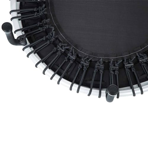 JumpSport 250 in-Home Cardio Fitness Rebounder, 39-inch | Mini Trampoline with Arched-Legged & Videos Included | Safe, Sturdy and Low-Impact | DVD and Free 60-Day Streaming