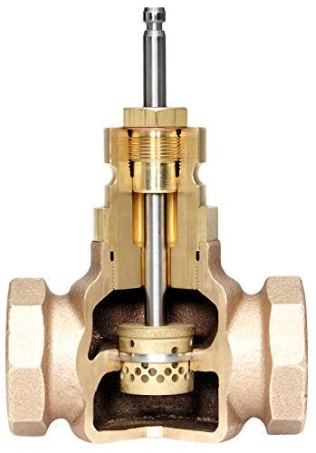 Siemens 599-03187 Flowrite, 1 1/2x22 2-Way Valve, NC, 25 cv, EQ Percent, Brass TRIM, FxF, ANSI 250 | Blackhawk Supply
