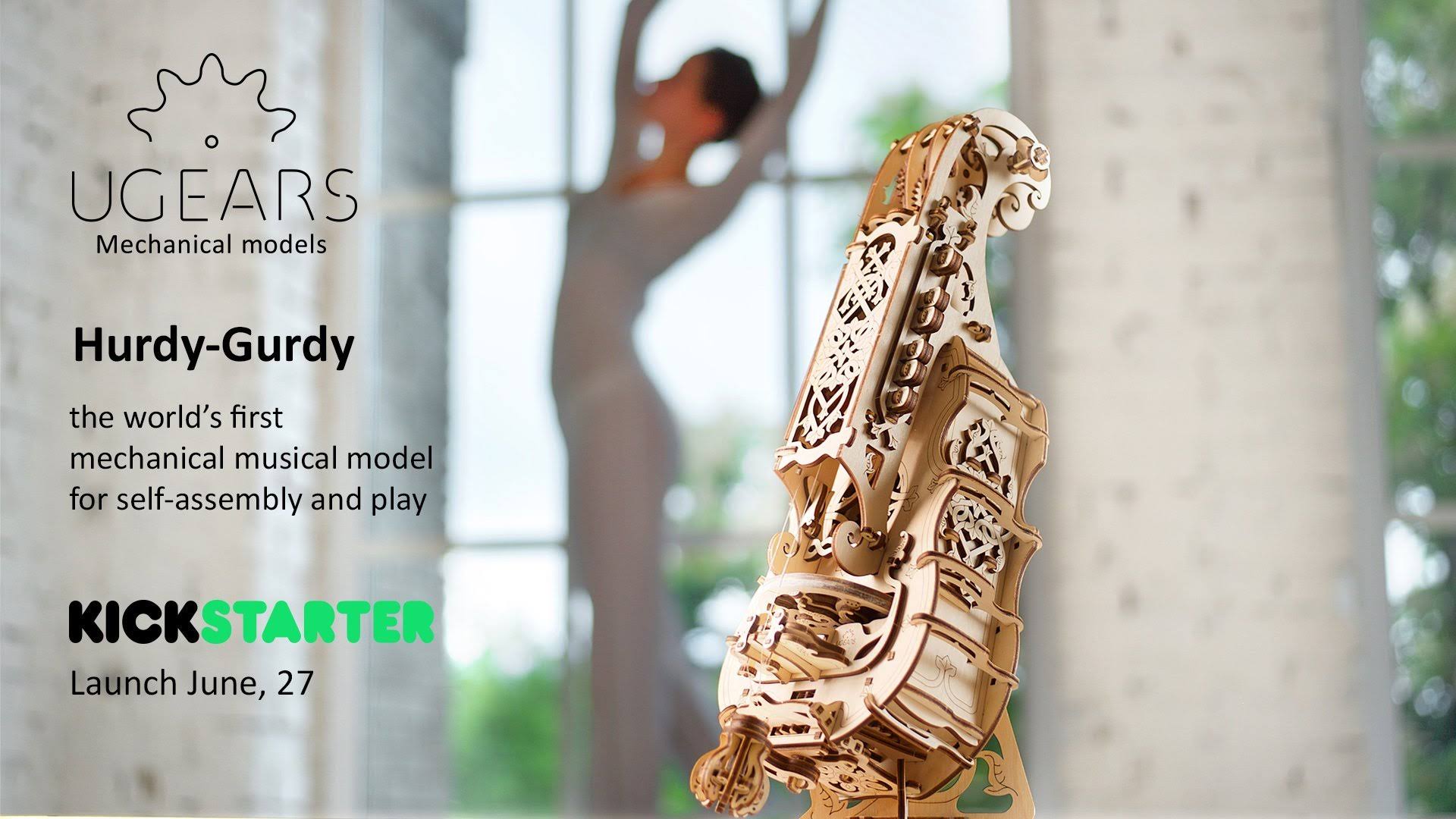 Ugears Hurdy Gurdy Mechanical 3D Puzzle