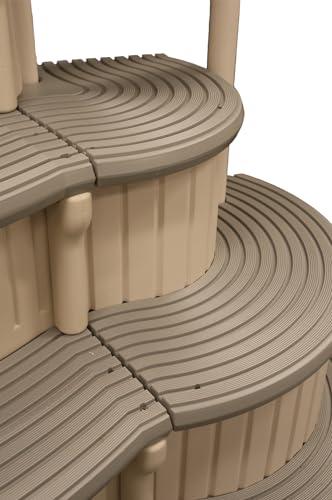 CONFER plastics inc. Above Ground Swimming Pool Curve Base Steps - CCX-AG