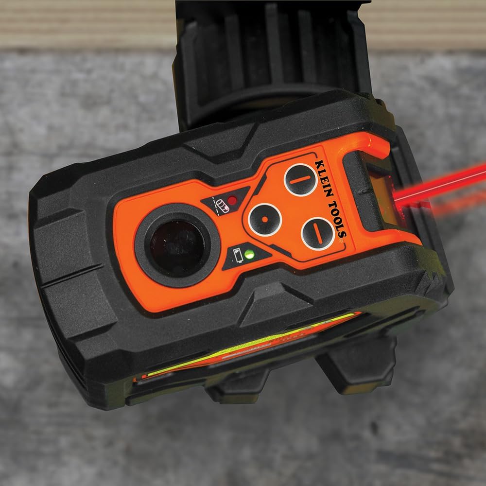 Klein Tools 93LCLS Laser Level, Self Leveling, Cross Line Level with Plumb Spot and Magnetic Mounting Clamp