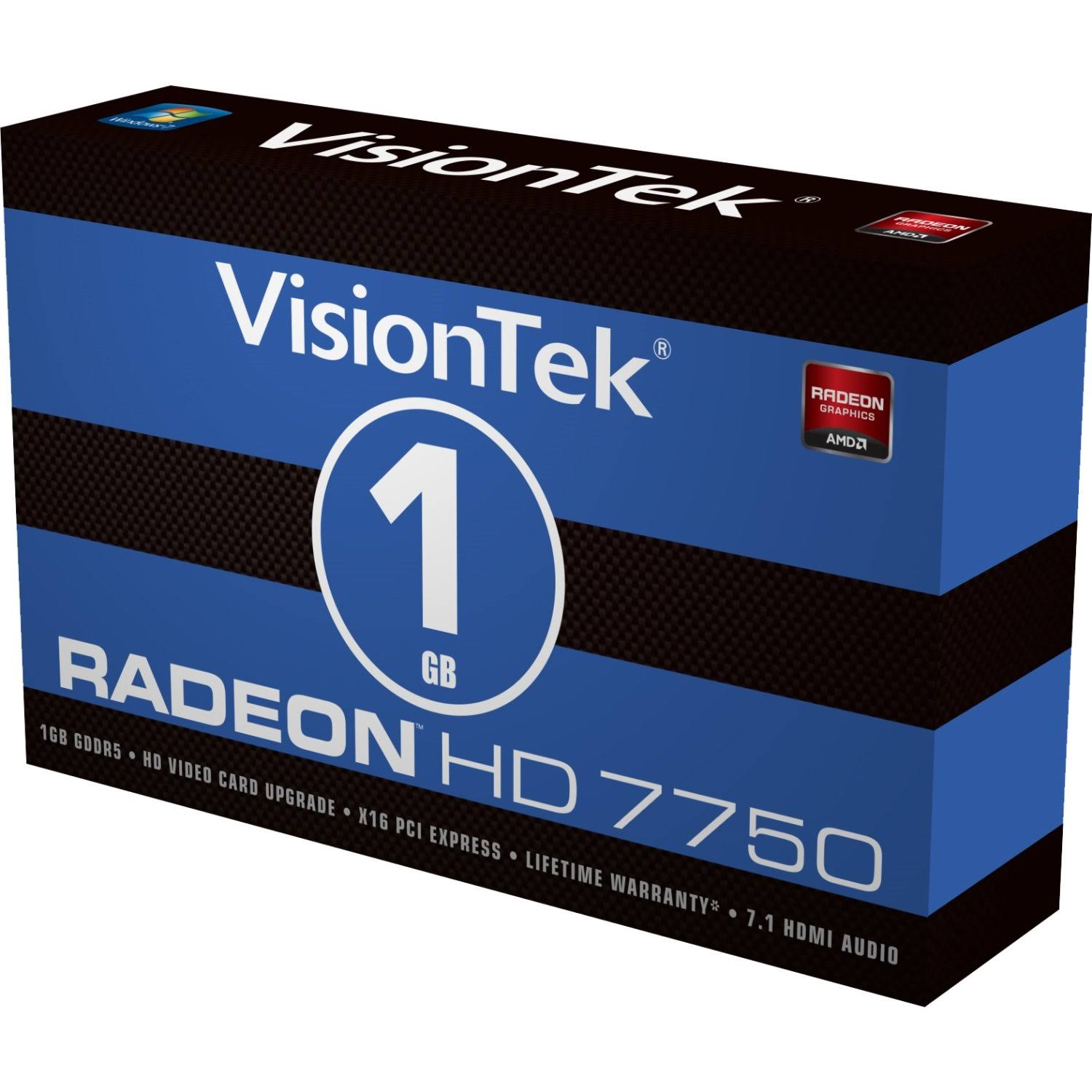 VisionTek Radeon HD 7750 SFF Low Profile Graphics Card - 1 GB GDDR5
