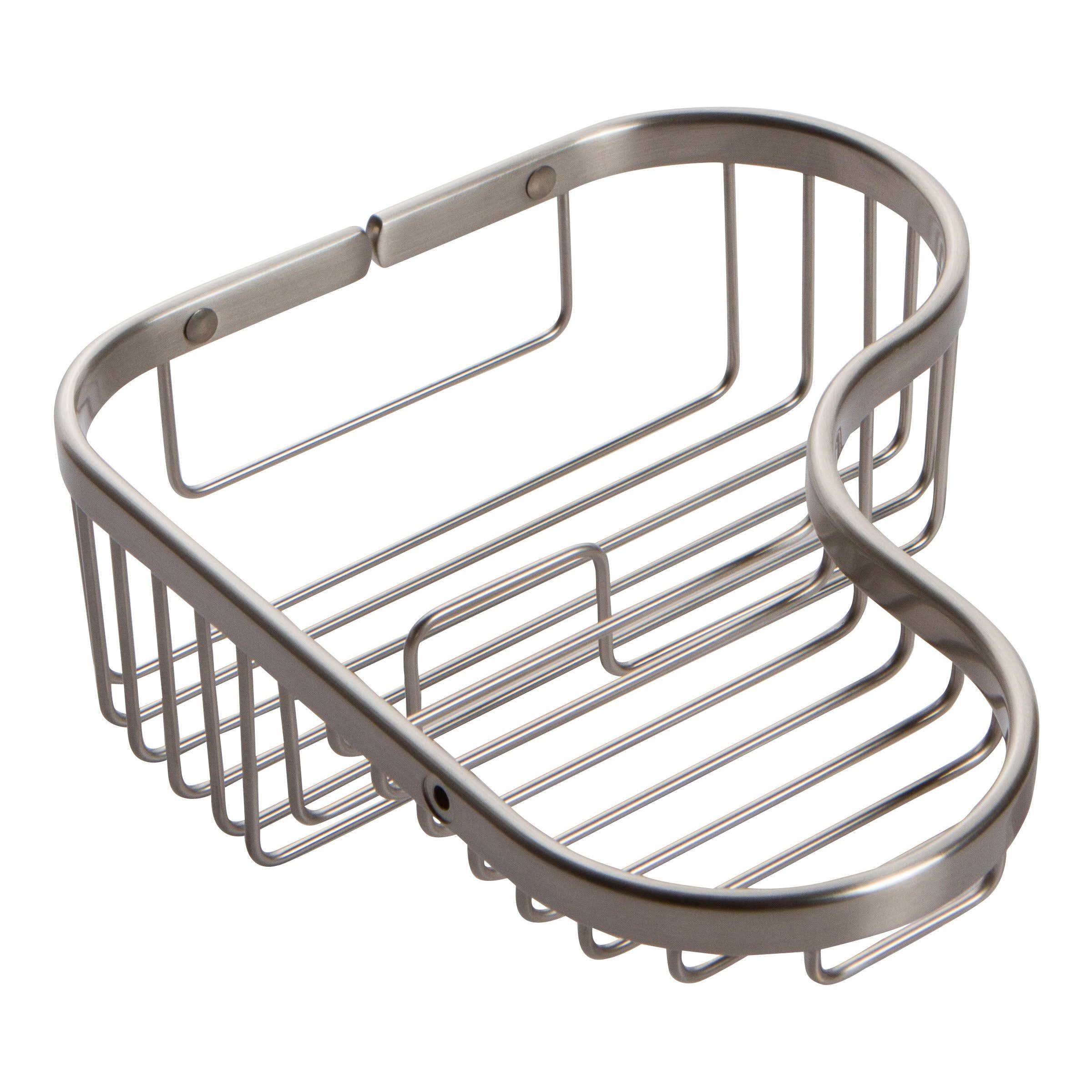 Ginger 504L/SN Splashables Large Combination Corner Basket, Satin Nickel