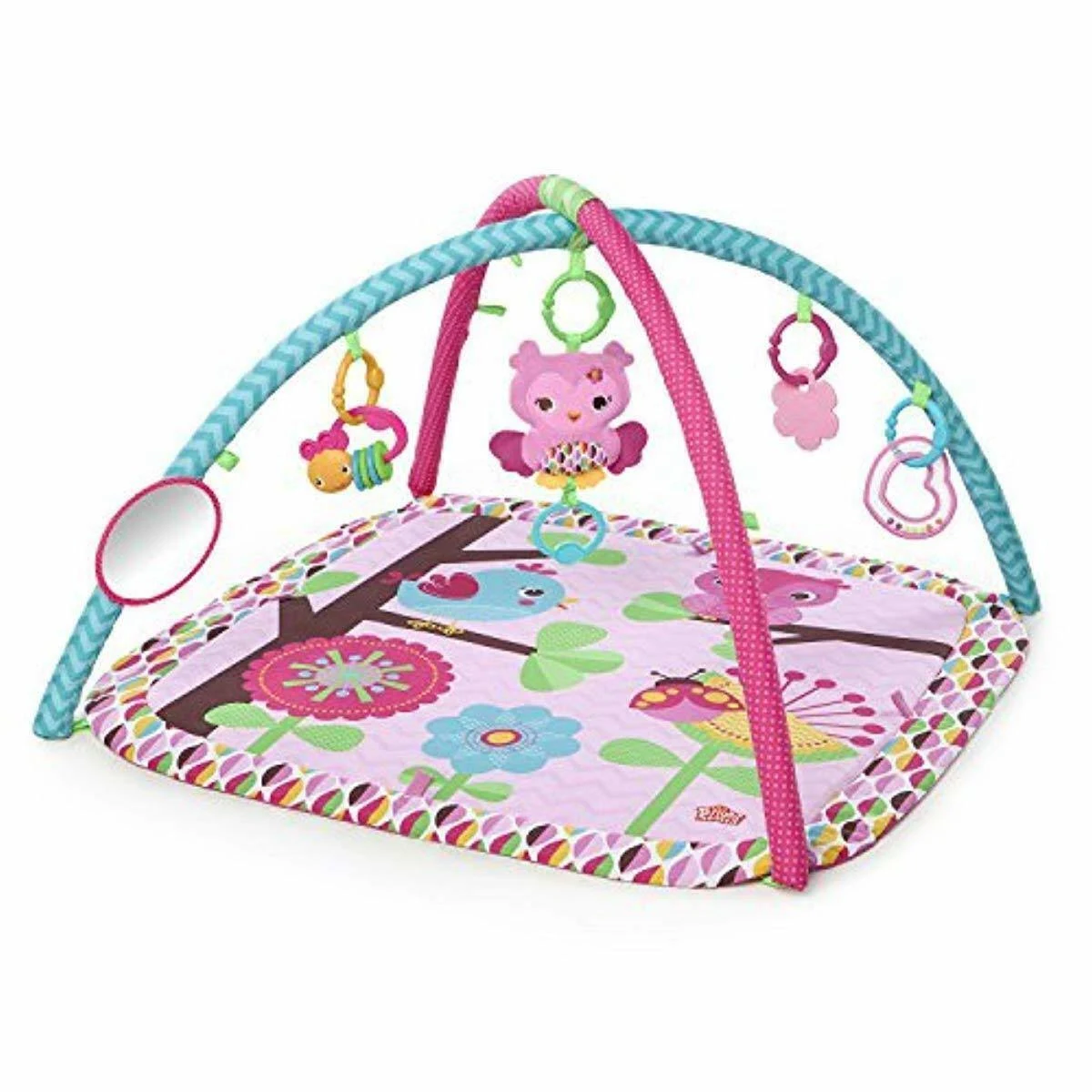 Tiny Love Black u0026 White Gymini Deluxe Infant Activity Play Mat, Magical Tales