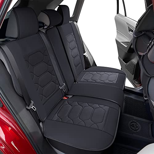 OASIS AUTO Toyota RAV4 Accessories Seat Covers 2013-2025 Custom Fit Leather Cover Protector Cushion for RAV-4 (Sport Front Pair, Black&Gray)