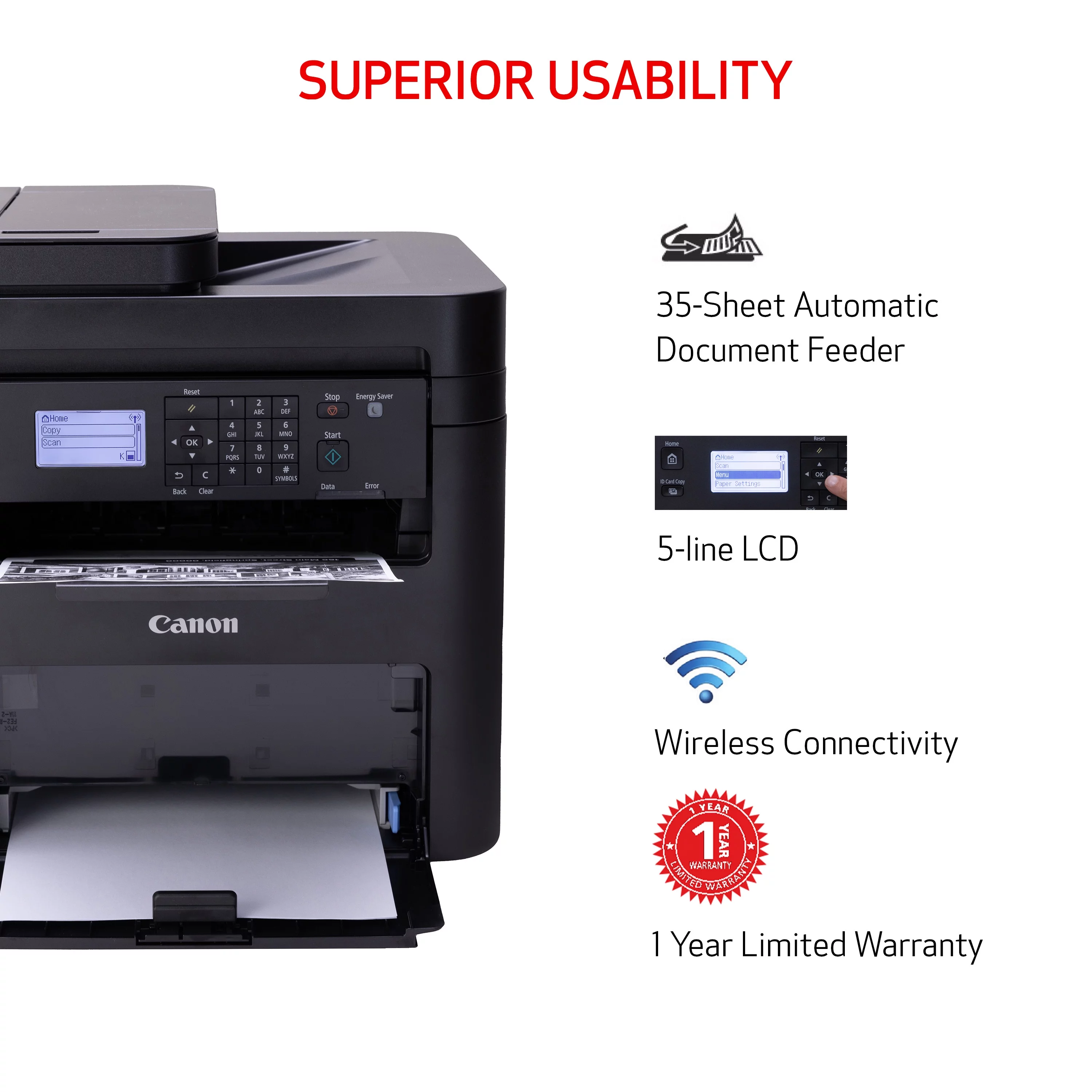 Canon imageCLASS MF273dw - Wireless, Duplex Laser Printer