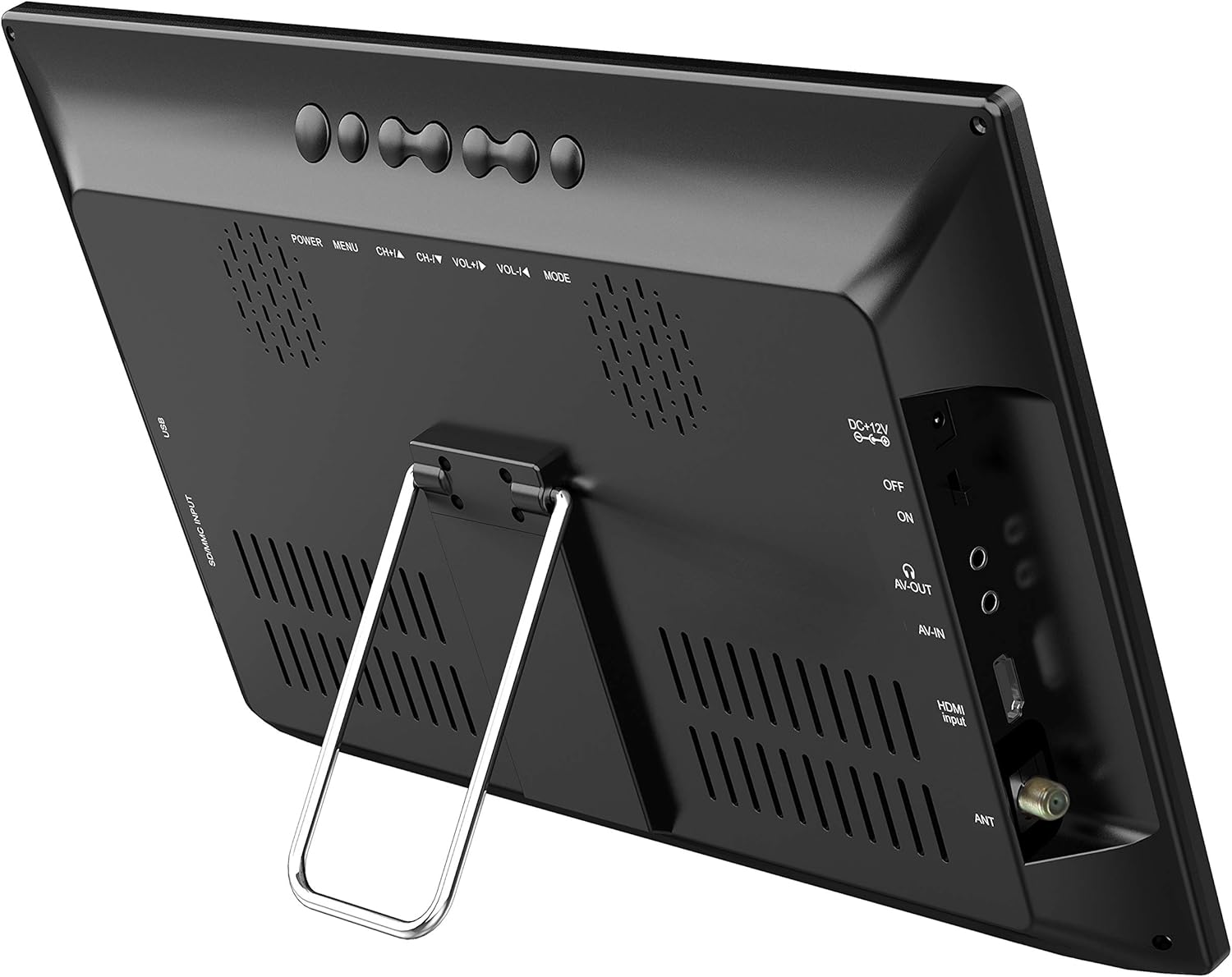 SuperSonic SC-2813 13 Portable Widescreen LED TV with USB/SD Inputs, HDMI, FM Radio, Rechargeable Battery and AC/DC Compatible for Home, RVs, Boats, Camping
