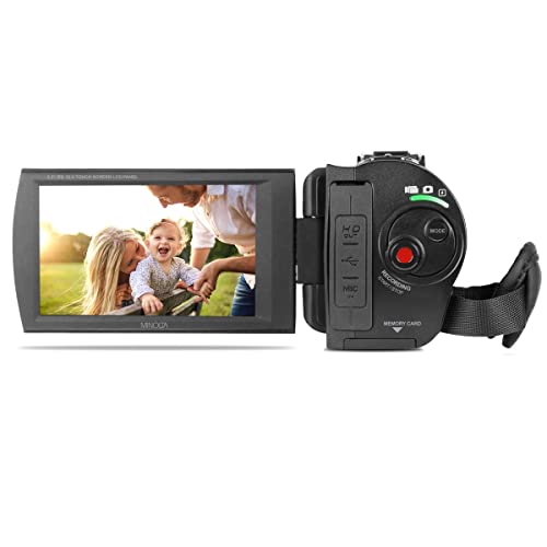 Minolta MN4K100Z 4K Ultra HD Camcorder w/10x Optical Zoom (Black)