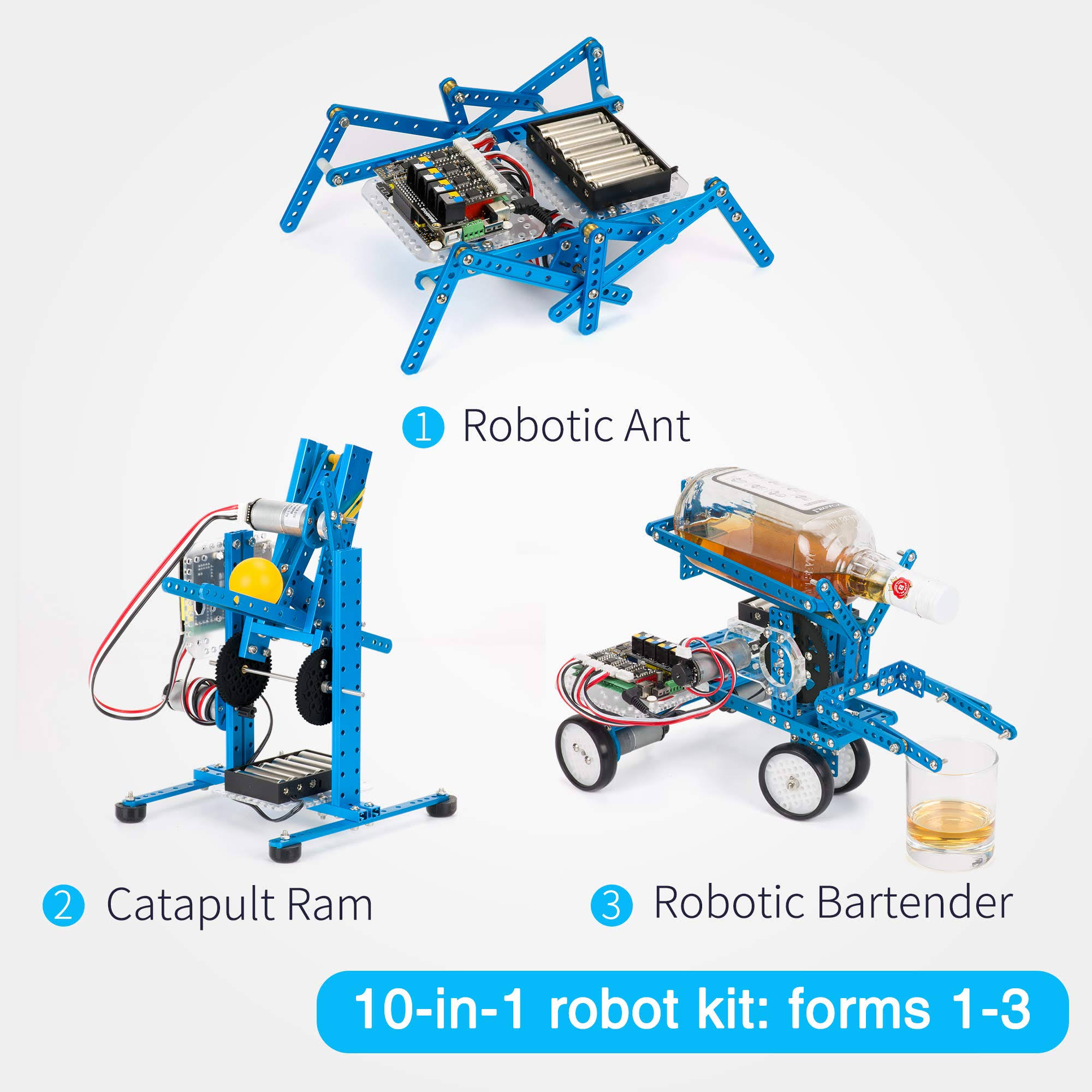 Makeblock DIY Ultimate Robot Kit - Premium Quality - 10-in-1 Robot - Stem