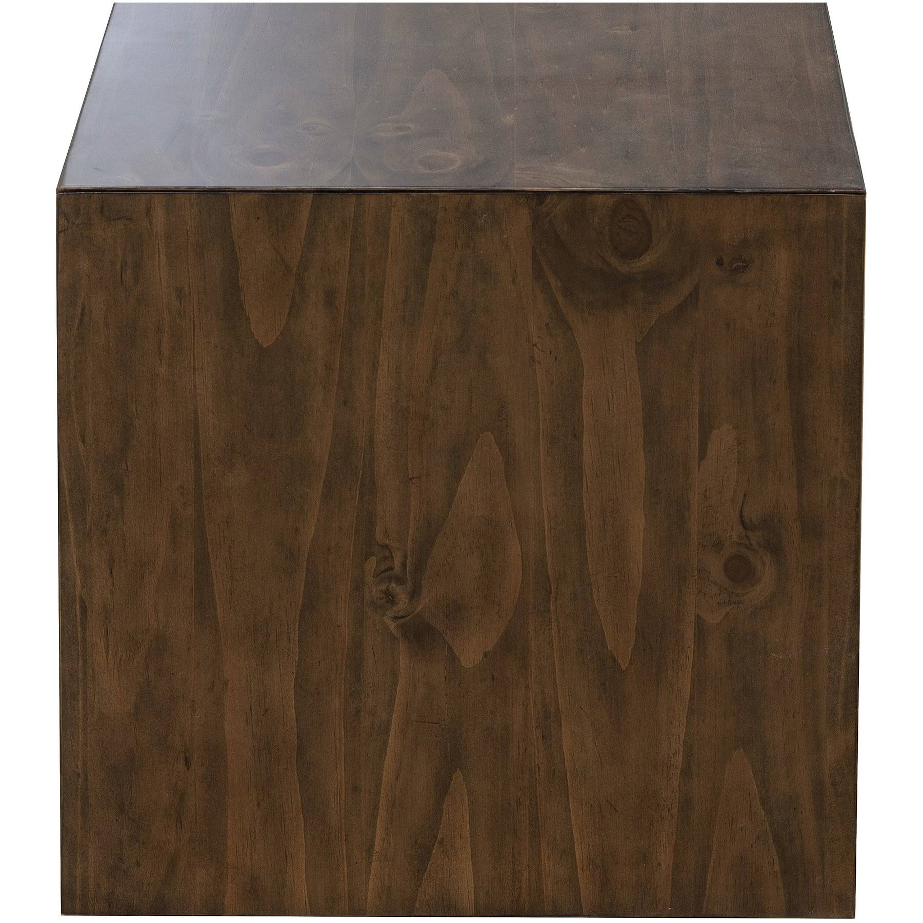 Pulaski Minimalist Modern Wooden Bench in Brown