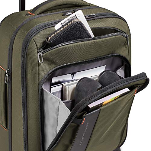 Briggs & Riley Domestic 22" Carry On Expandable Spinner - Luggage for Travel, Suitcases with Wheels, Softside Rolling Bag for Men & Women, Self-Repairing Zipper - ZDX Collection, Hunter