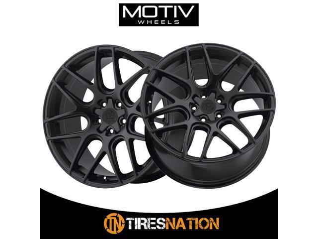 Motiv 409B Magellan 20x8.5 5x112/5x114.3 +40et Satin Black Wheel