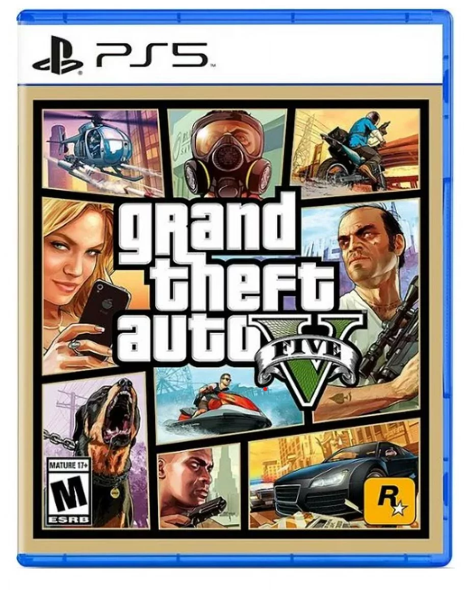 Sony PlayStation 5 Console (PS5 Disc Console) with GTAV