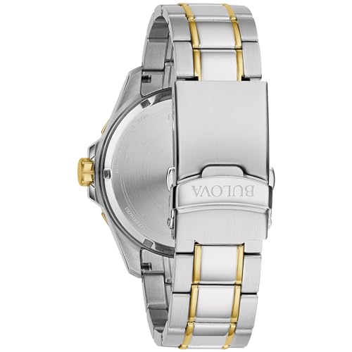 Bulova Men's Marine Star 'Series B' 3-Hand Date Quartz Watch, Luminous Markers, Rotating Dial, 100M Water Resistant, 43mm