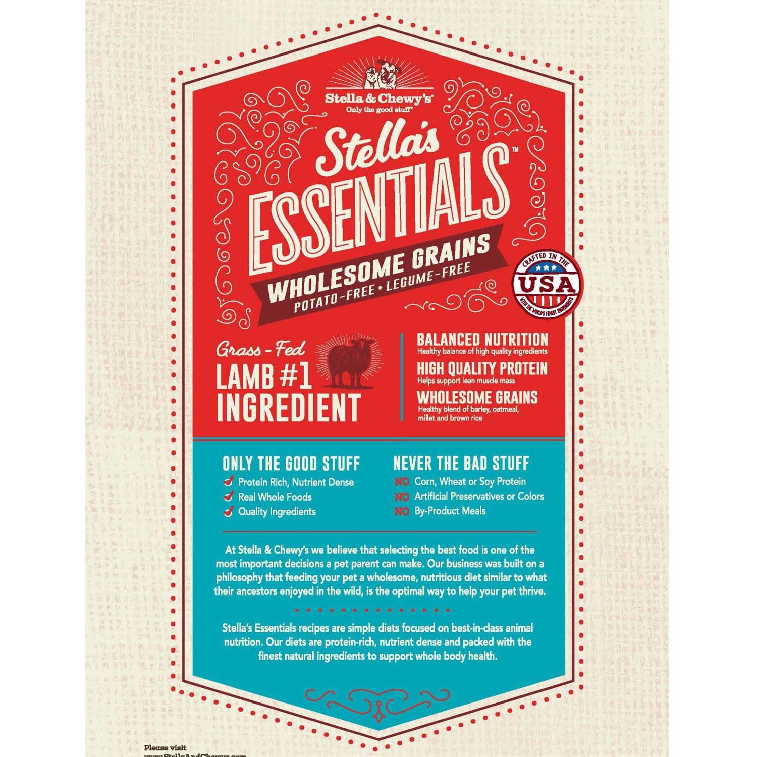 Stella &amp; Chewy's Essentials Ancient Grains Recipe Dog Food - Pet Supplies online store