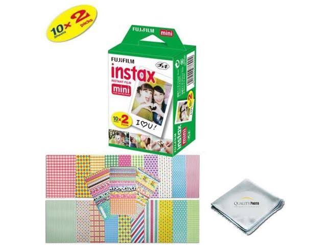 Fujifilm Instax Mini 9 Instant Camera Flamingo Pink W Film and Accessories - Polaroid Camera Kit