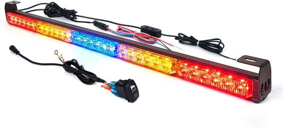 Xprite Upgraded 30 Inch Offroad Rear Chase LED Strobe Light Bar with Brake Reverse Turn Signal Light for UTV, ATV, Polaris RZR XP 1000 900, Side by Sides, 4x4, Trophy Truck, Quad