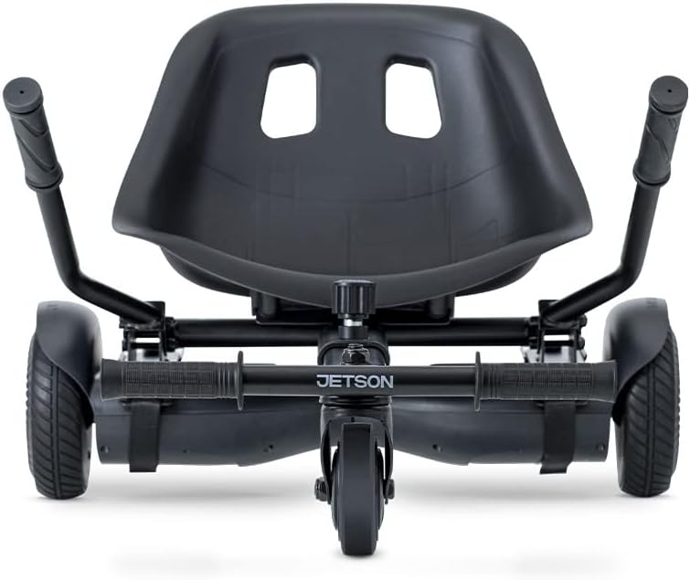Jetson Rumble All-Terrain JetKart and Hoverboard Combo, 300-Watt Motor, Top Speed of 7 MPH, Max Range of Up To 7 Miles, Adjustable Frame, Ages 12+, Black, JKR2HB-BLK
