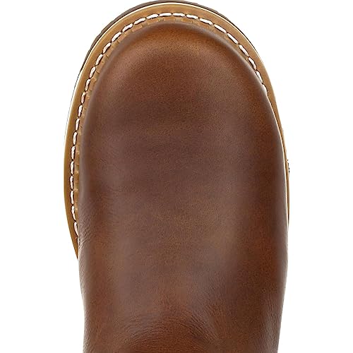 Georgia Boot Men's Brown Amp Lt Wedge Waterproof Pull on Industrial Boot