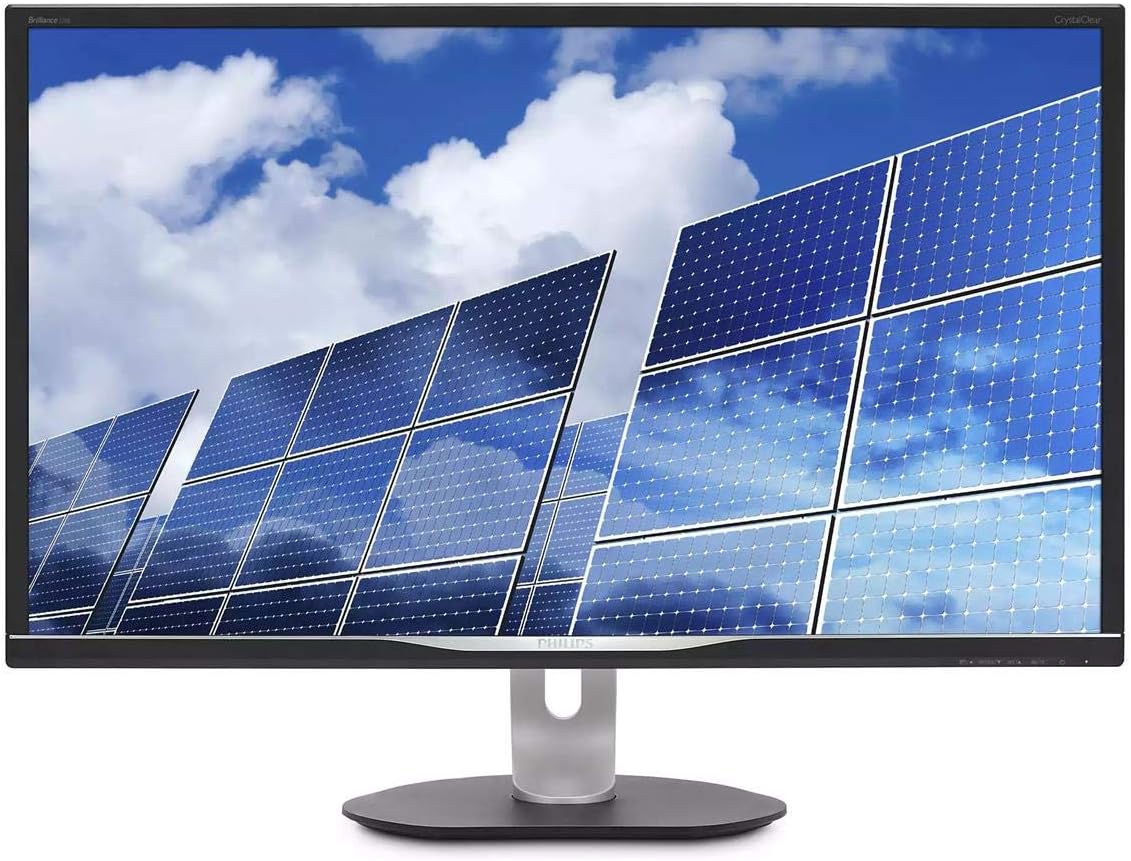 PHILIPS 328B6QJEB 32" Monitor, Quad HD 2K, IPS 128% sRGB, Speakers, USB hub, MultiView, Height Adjustable, VESA, 4Yr Advance Replacement Warranty, Black