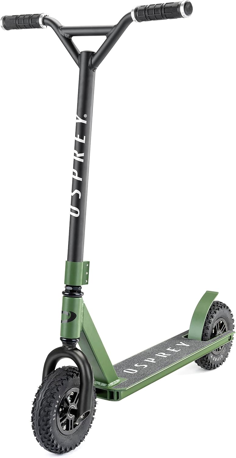 Osprey Dirt Scooter, All Terrain Trail Adult Scooter with Chunky Off Road Tyres, Multiple Colours