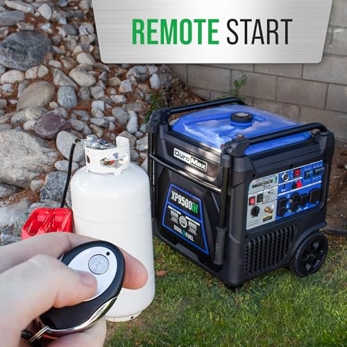 DuroMax XP9500iH 9,500-Watt 459cc Dual Fuel Digital Inverter Hybrid Portable Generator