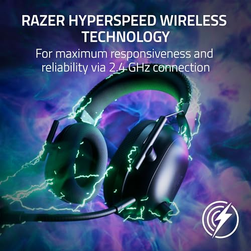 Razer BlackShark V2 Pro Wireless Xbox Gaming Headset: 50mm Drivers - Super Wideband Mic - Noise Isolating Earcups - for Xbox, PS5, Nintendo Switch 2, PC, Mac - Bluetooth, USB-C - 70hr Battery - Black