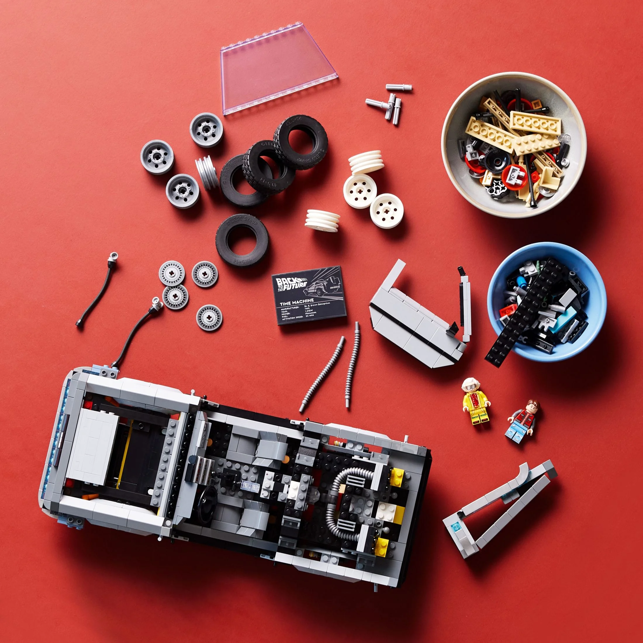 LEGO Icons Back to the Future Time Machine 10300, Model Car Building Kit, Based on the DeLorean from the Classic Movie