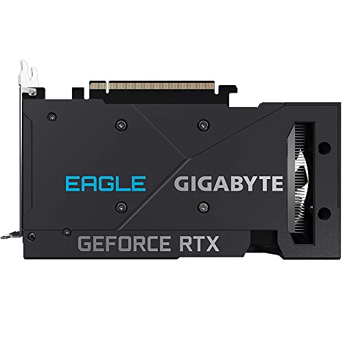 Gigabyte NVIDIA GeForce RTX 3050 EAGLE OC Graphics Card - 8GB GDDR6, 128-bit, PCI-E 4.0, 1792MHz Core Clock, 1x DP 1.4, 1 x HDMI 2.1, NVIDIA Ampere - GV-N3050EAGLE OC-8GD