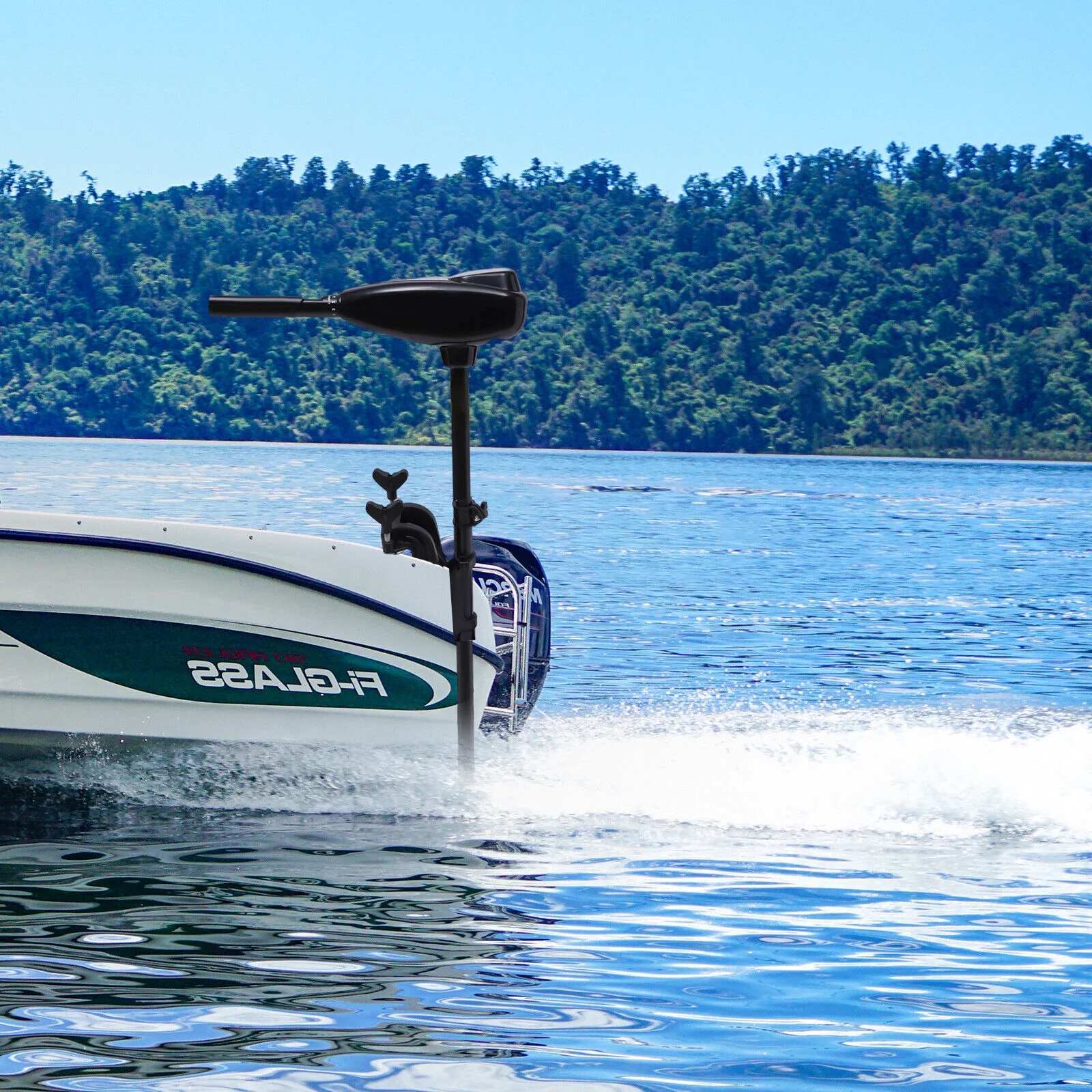 80lbs Thrust Electric Trolling Motor Outboard Motor Fishing Boat Engine 12V
