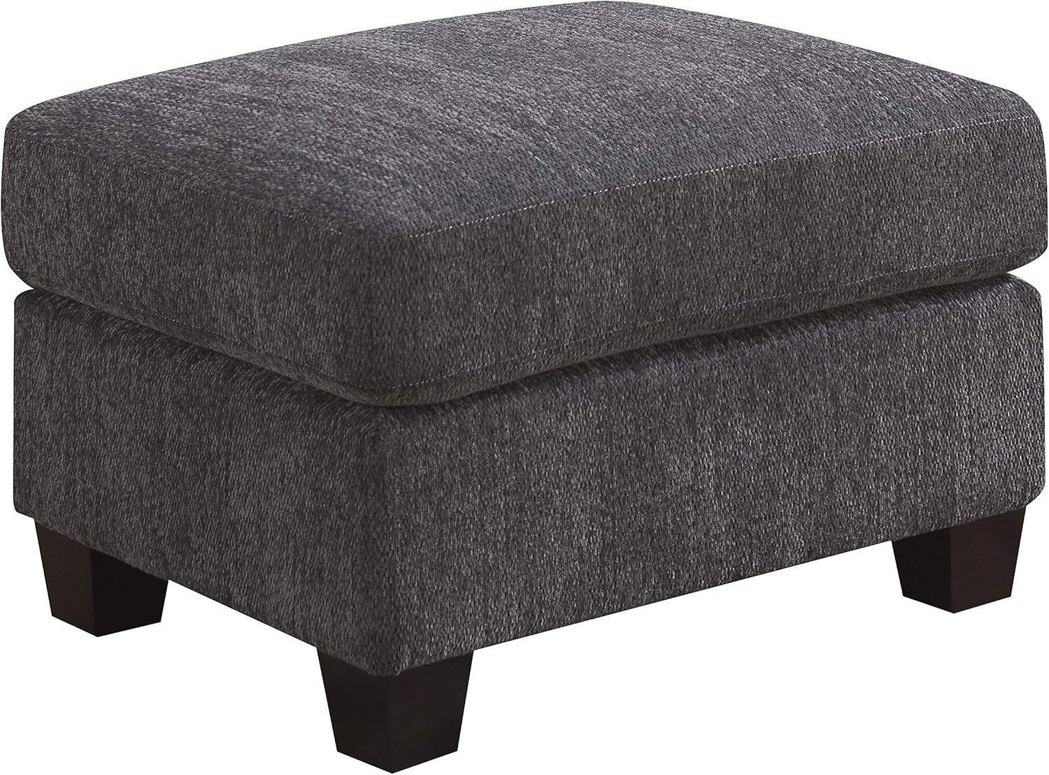 Wallace & Bay Dyer Ottoman, Midnight Gray