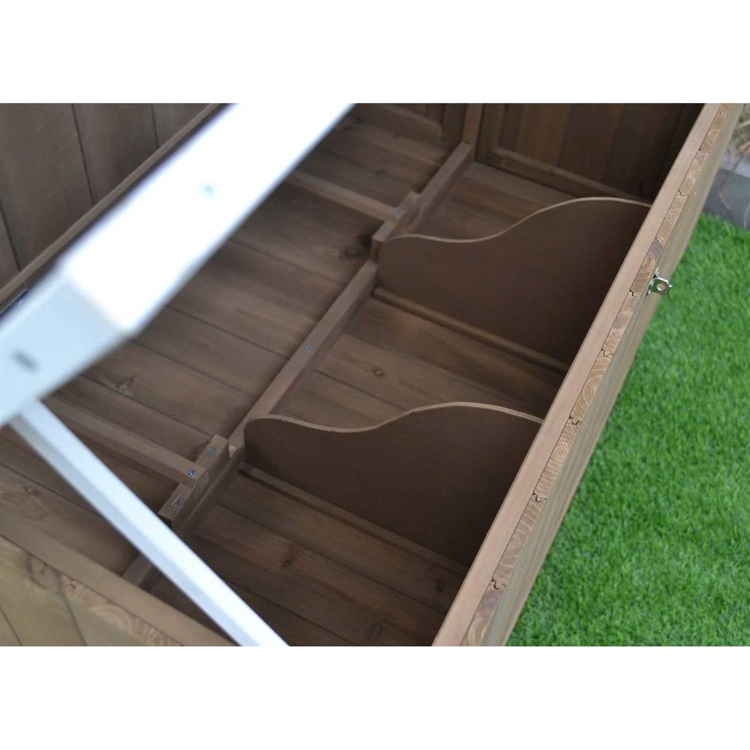 Omitree Deluxe Large Wood Chicken Coop Backyard Hen House 4-8 Chickens with 3 Nesting Box - Pet Supplies online store