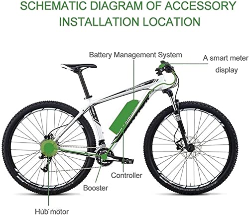 Electric Bike Conversion Kit 20"/24"/26"/27.5"/28"/29"/700C Front Wheel Electric Bike Conversion Kit,48V 1000W/1500W Electric Bicycle Motor Conversion Kit E-Bike Hub Motor with PAS System