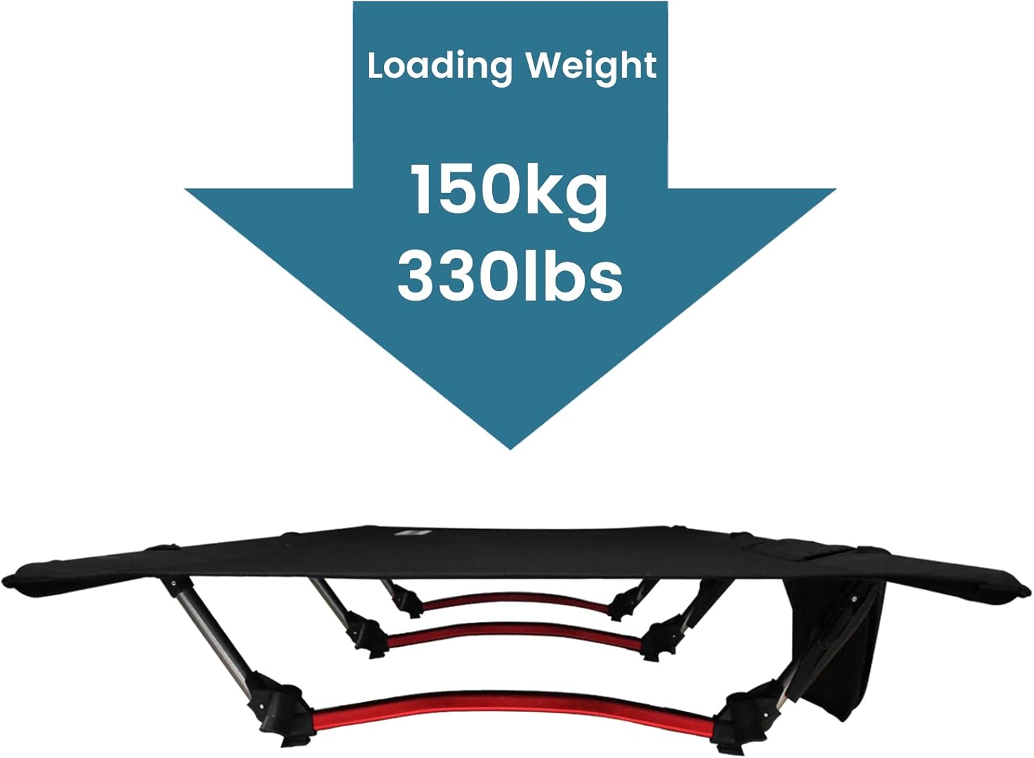 C·WILDYFIELD Camping Cot, Portable Folding Camping Cots Height Adjustable Tent Cot Heavy Duty Sleeping Cot Lightweight Ultralight Folding Bed for Adults Outdoor Overnighter Camping